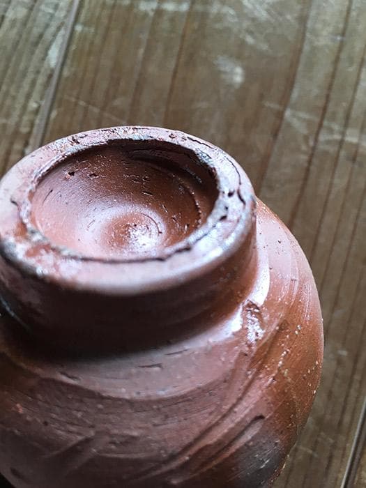 人間国宝 藤原雄 ぐい呑 備前焼 酒器 中古 古物 骨董 19.02.27-1.