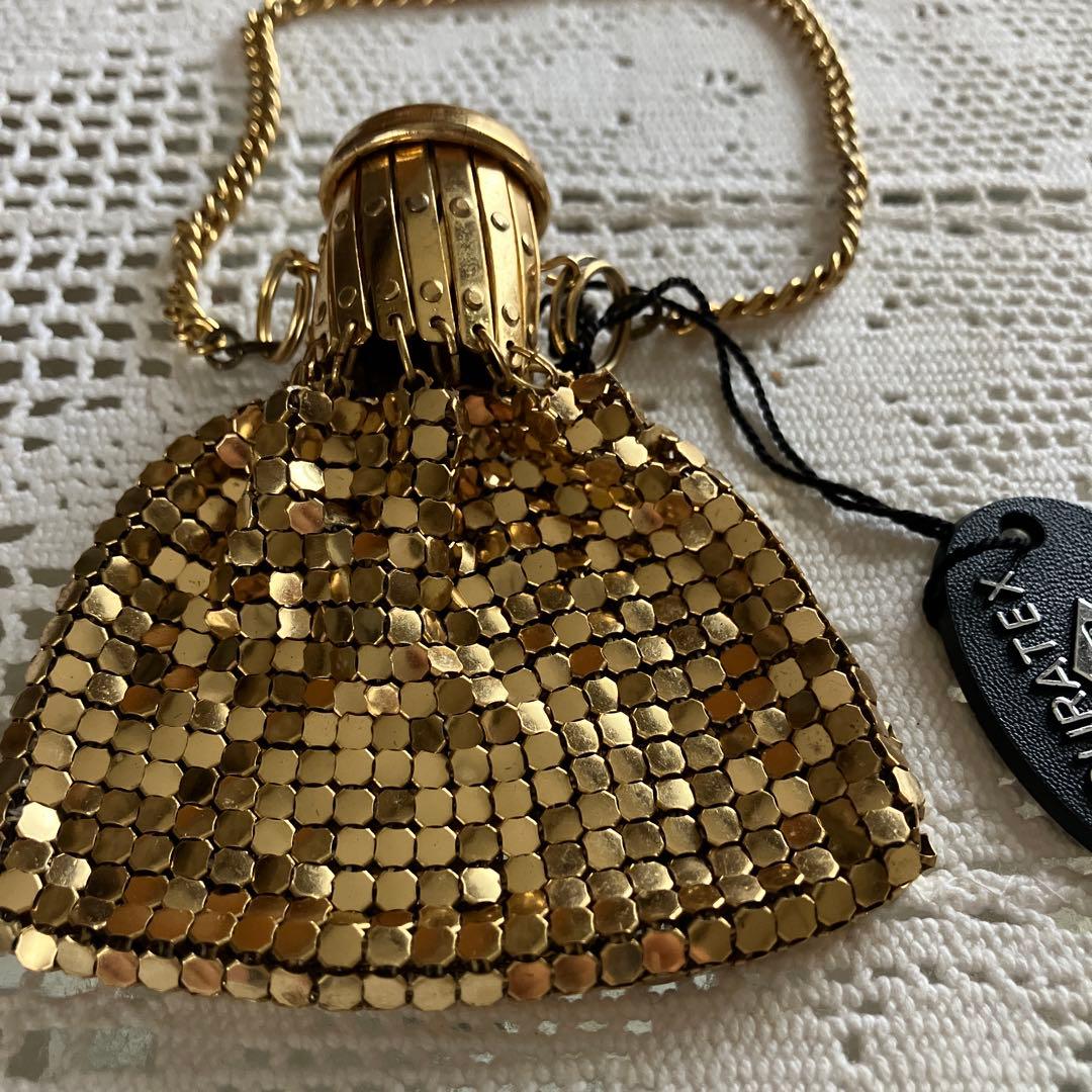 スパンコール　ゴールド メッシュデザイン ケース（ヴィンテージ）