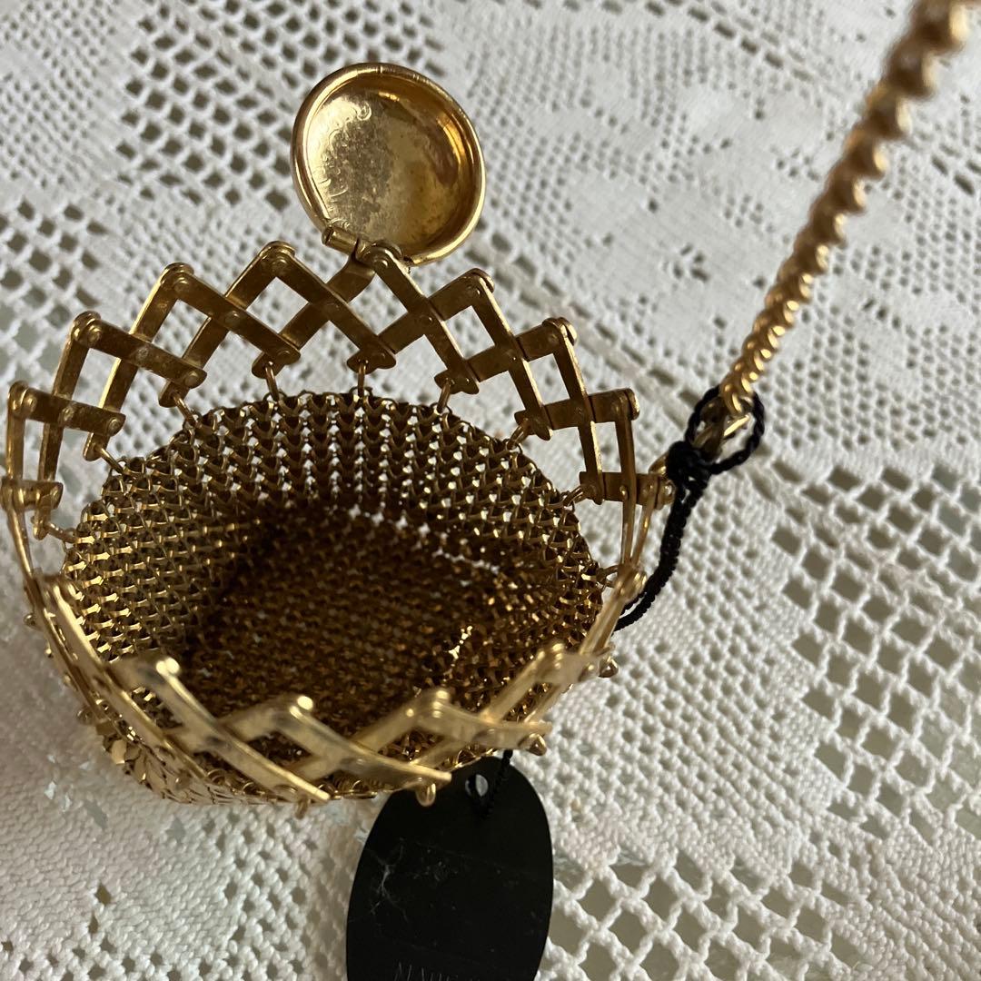 スパンコール　ゴールド メッシュデザイン ケース（ヴィンテージ）