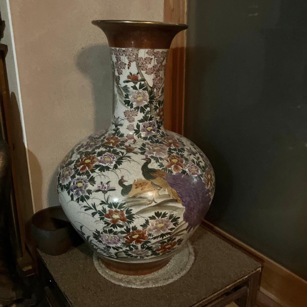 壺　大きな壺　工芸　置き物　花器