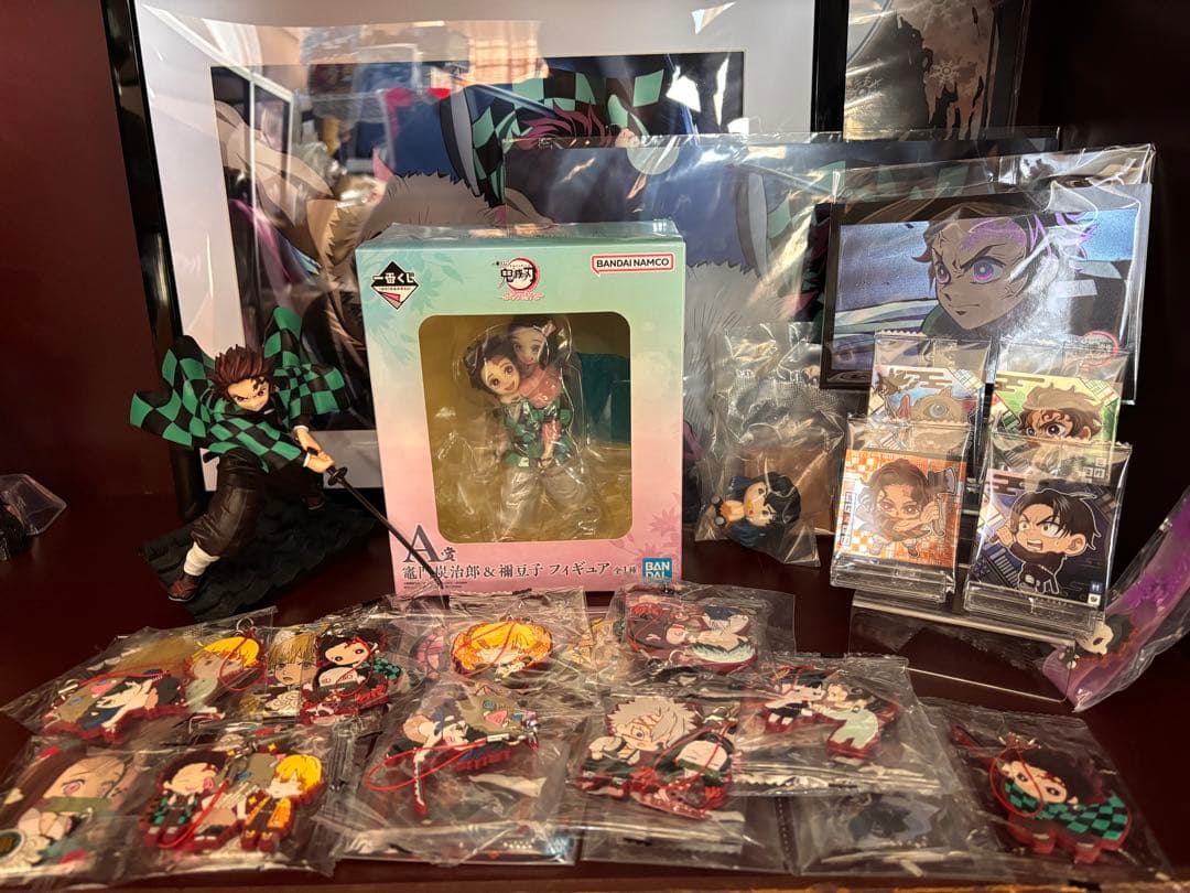 鬼滅の刃 竈門炭治郎＆禰豆子 フィギュア ラバーマスコット まとめ売り