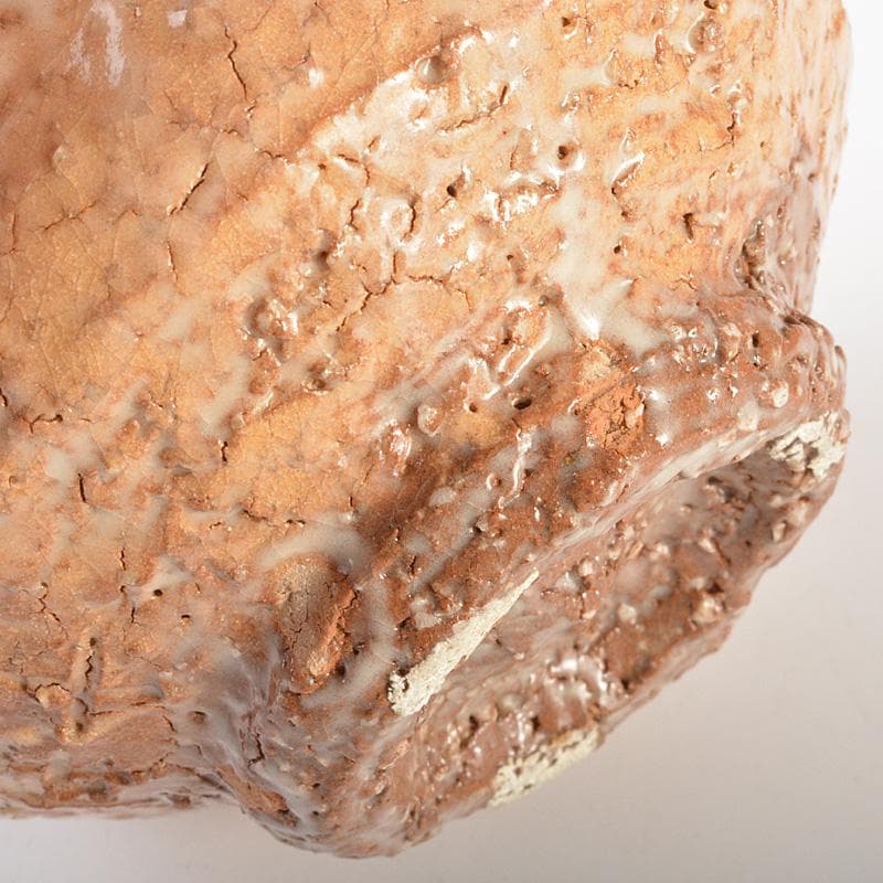 萩焼　十世　坂高麗左衛門　茶碗　銘「瑞年」　宗左（惺斎）極め箱　V　R7454