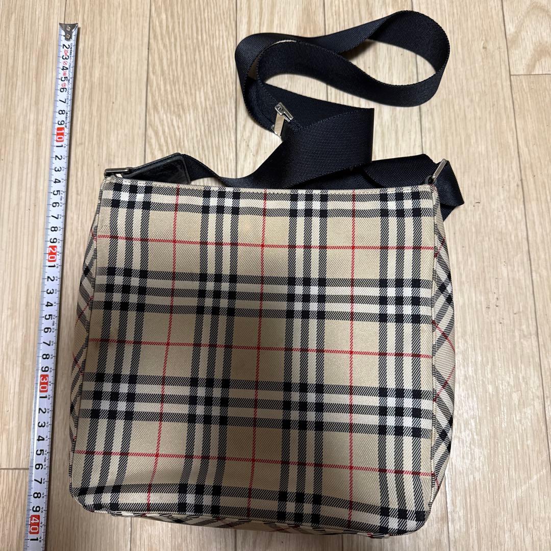 美品　バーバリーブルーレーベル　ショルダーバッグ　ナイロン　軽量　ノバチェック