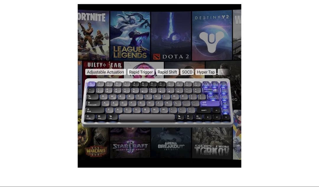 キーボード Nuphy Air 75 HE magnetic jade pro switch