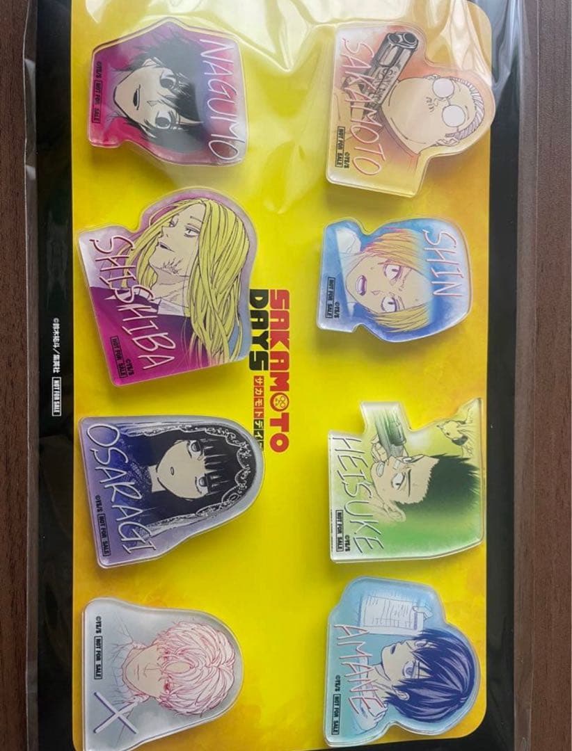 サカモトデイズ　アクリルバッジ8種　当選品　南雲　スラー　大佛　神々廻　坂本