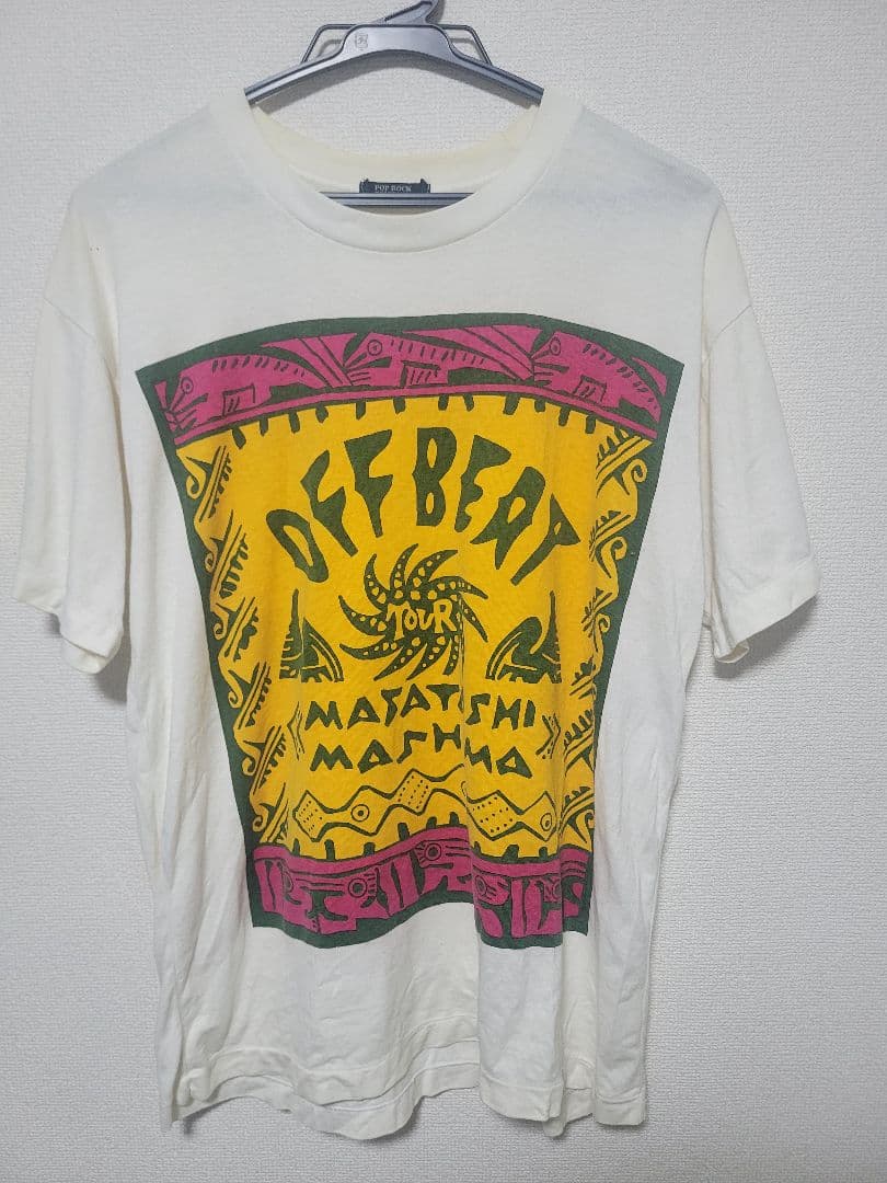 【レア物】真島昌利 Tシャツ OFFBEAT ヴィンテージ　ブルーハーツ