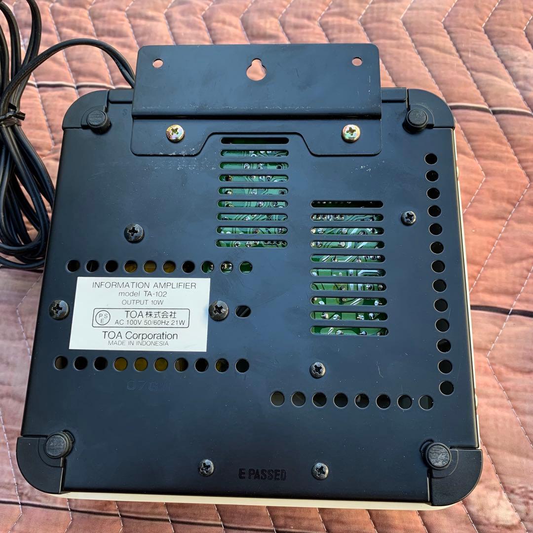 4個セットTOA TA-102 アンプ　インフォメーション　館内放送　呼び出し