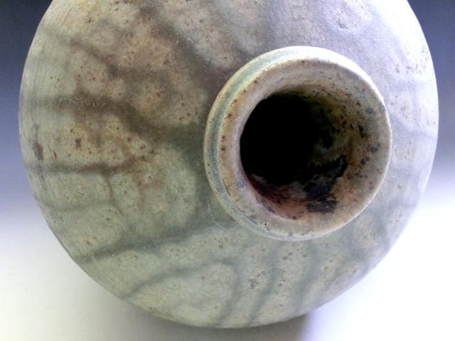 壷■古黄瀬戸 永仁銘瓶子 古壺 時代物 春光 水 古い花器 花瓶 瓶子 骨董■