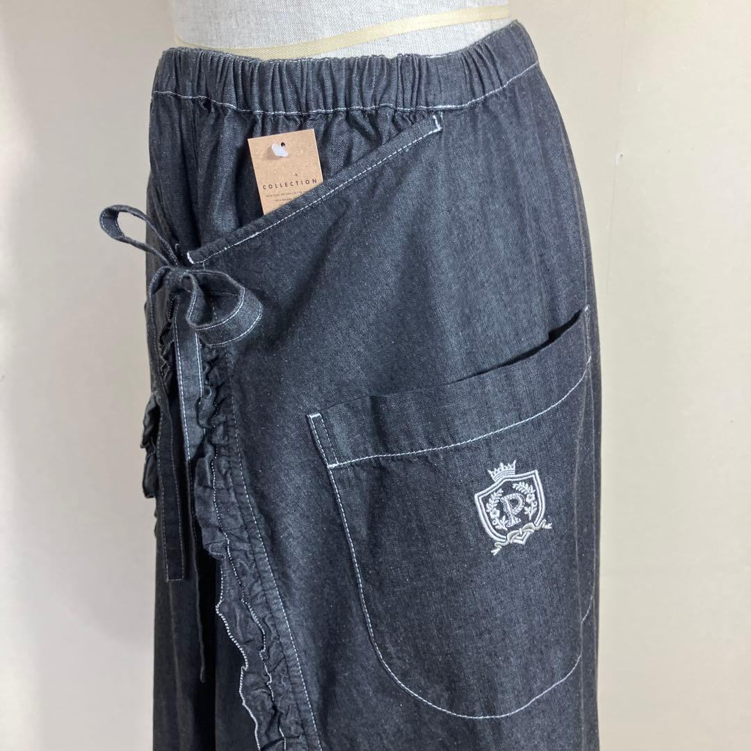 ピンクハウス　　ソフトデニム素材のカバー付きガウチョパンツです‼︎