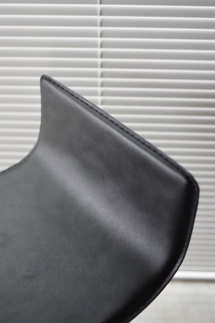 レザースツール　スツール　昇降式　ビンテージ家具　ポストモダン