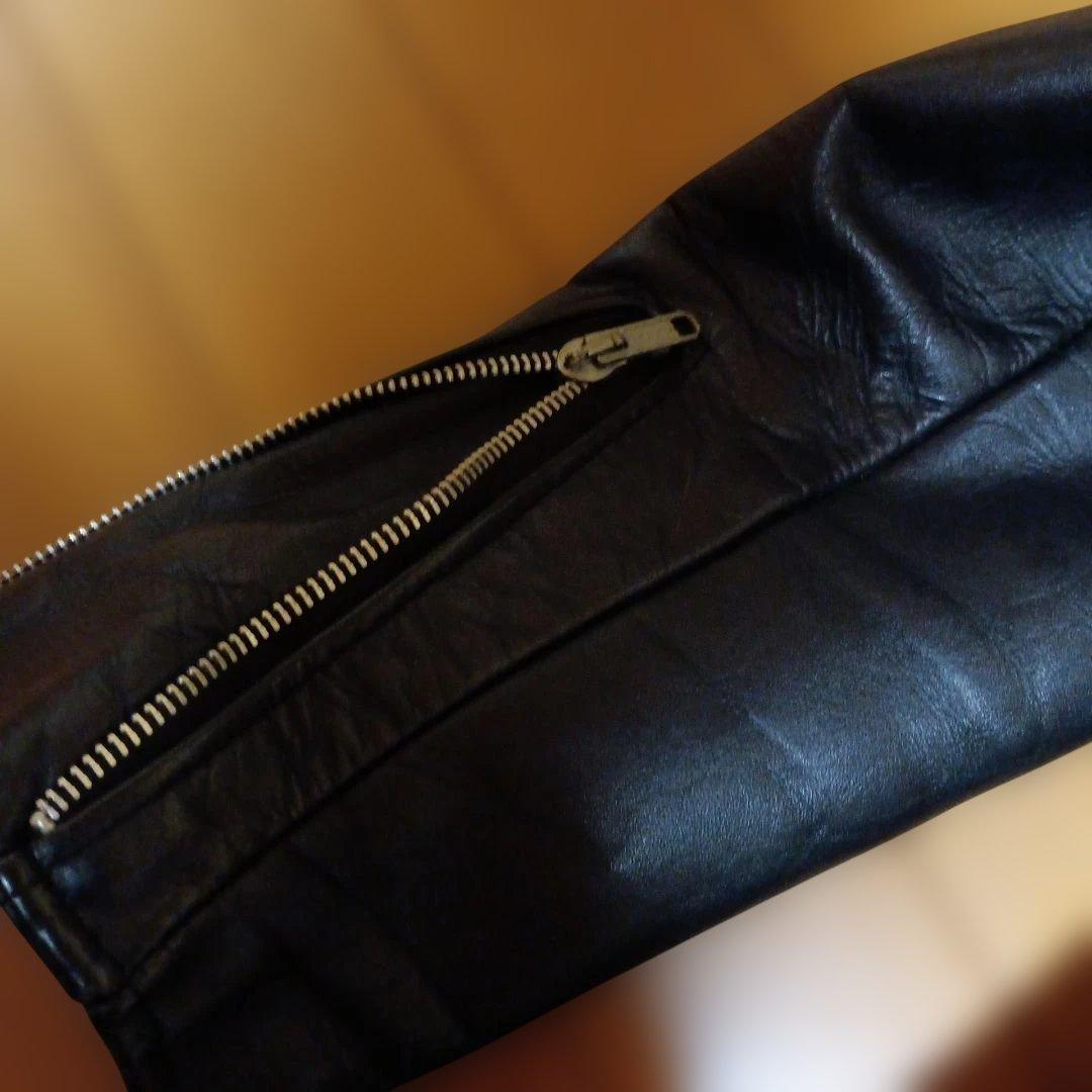 ショット　シングルライダース襟付き34