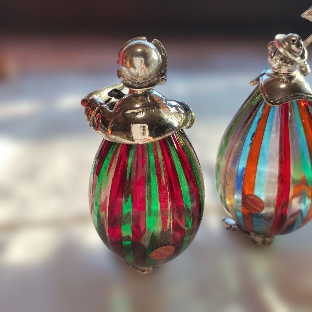 断*ぎ様 【美品】ヴィットリオ・アンジーニ作ピエロ神銀とガラス彫刻