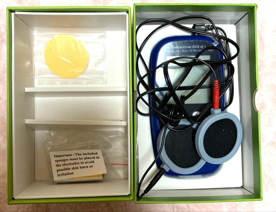 TheBrainD tDCS 動作確認済み 未使用スポンジ1セット付属