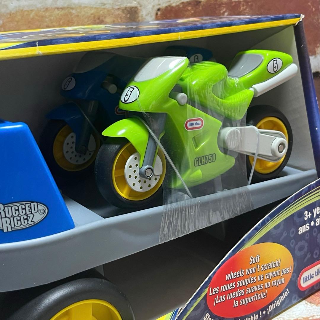リトルタイクスRUGGED RIGGZ モーターサイクル運搬車&バイク２台セット