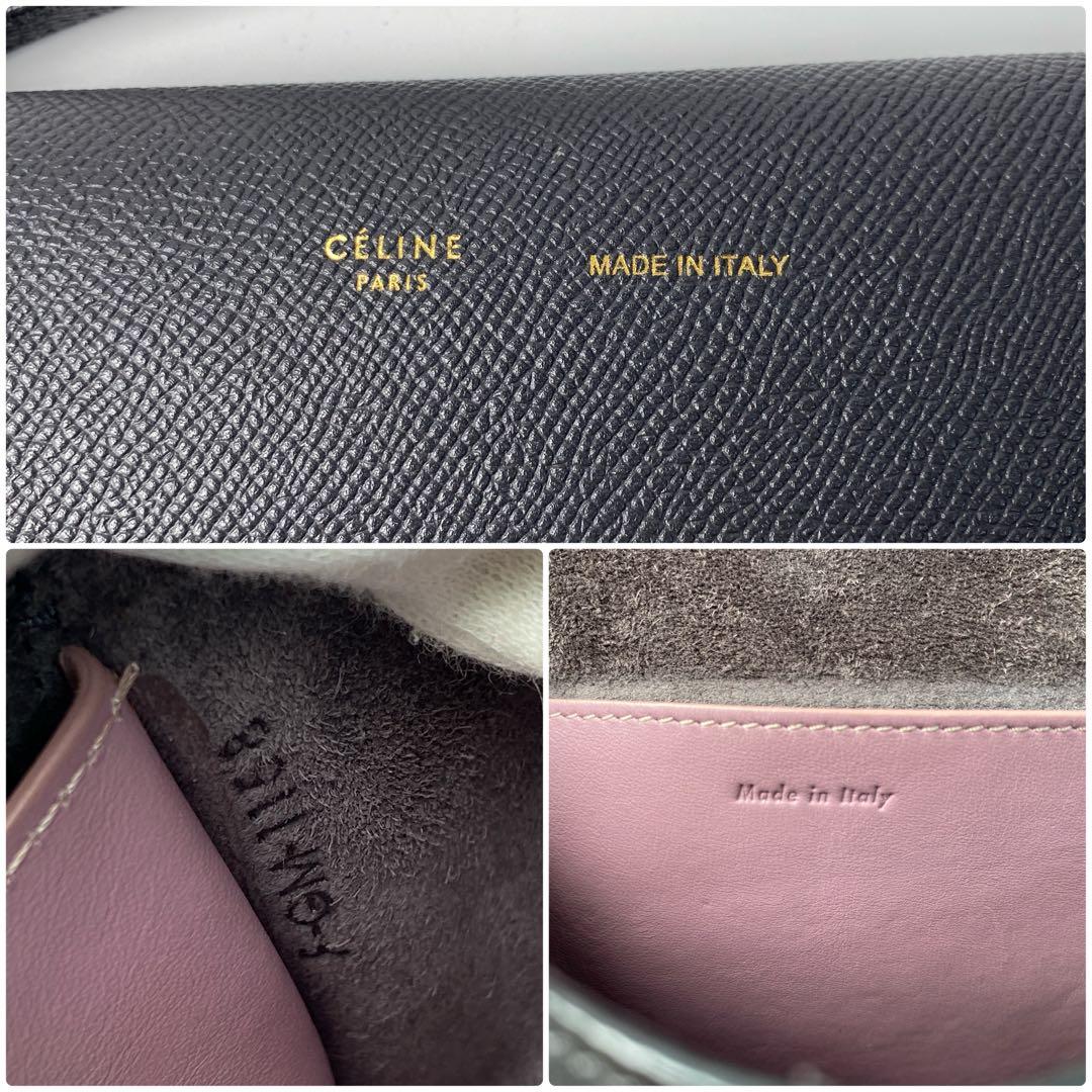 美品 セリーヌ CELINE ストラップクラッチ ショルダーバッグ ポシェット