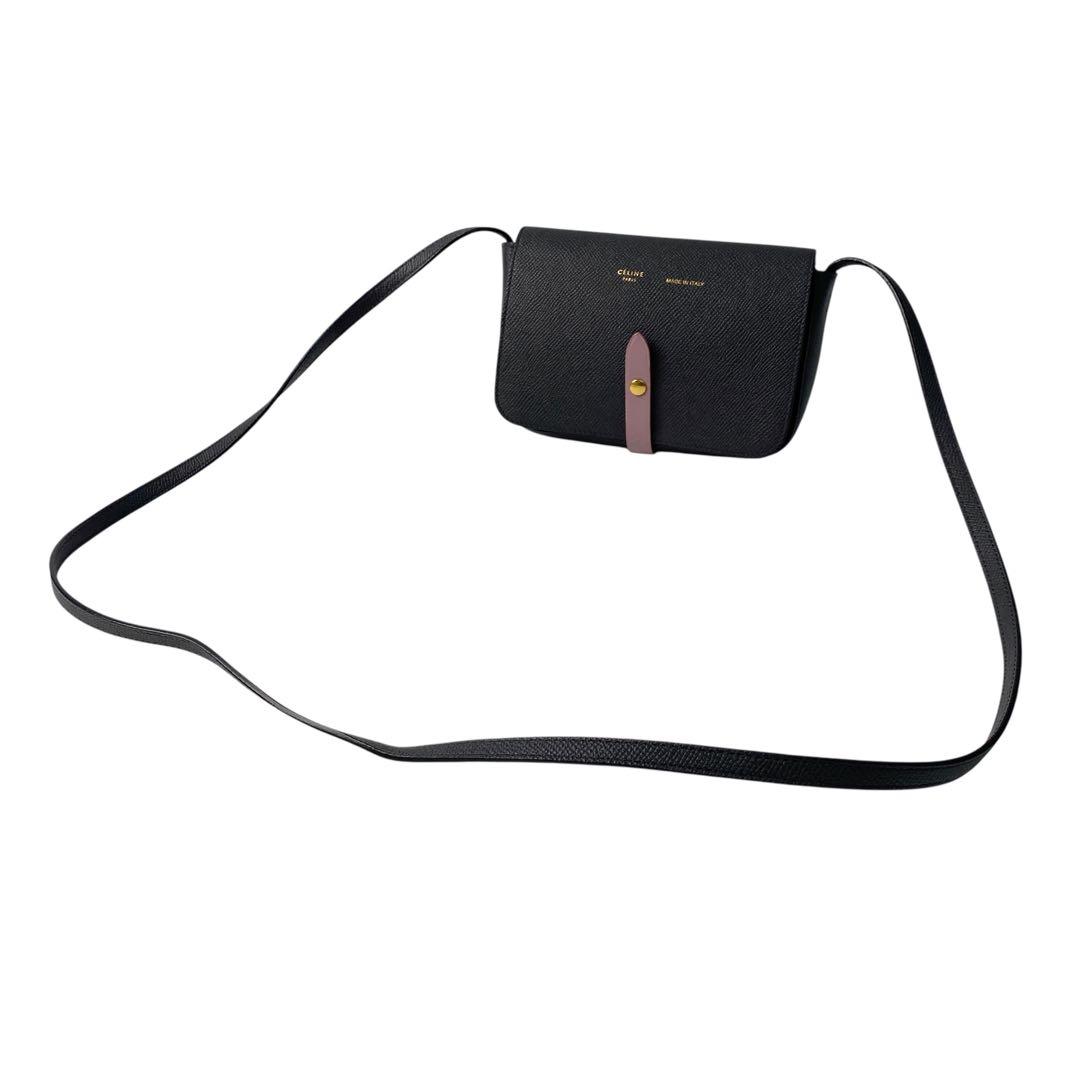 美品 セリーヌ CELINE ストラップクラッチ ショルダーバッグ ポシェット