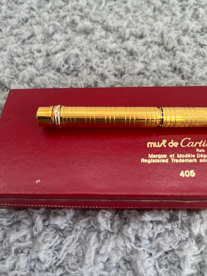 Cartier カルティエ トリニティ 万年筆 ゴールド ペン先18K レア