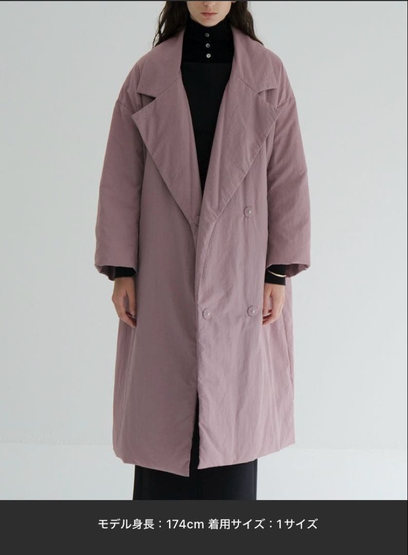 CLANE クラネ　カラー　ダウン　チェスターコート