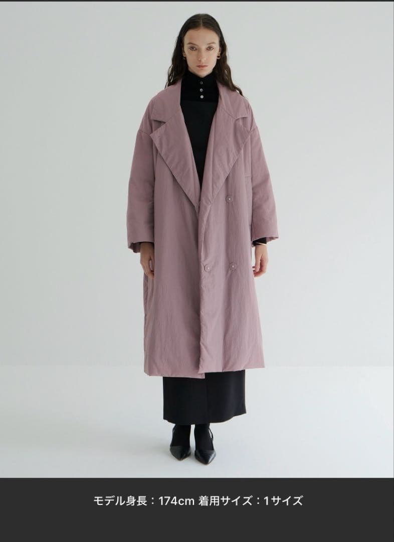 CLANE クラネ　カラー　ダウン　チェスターコート