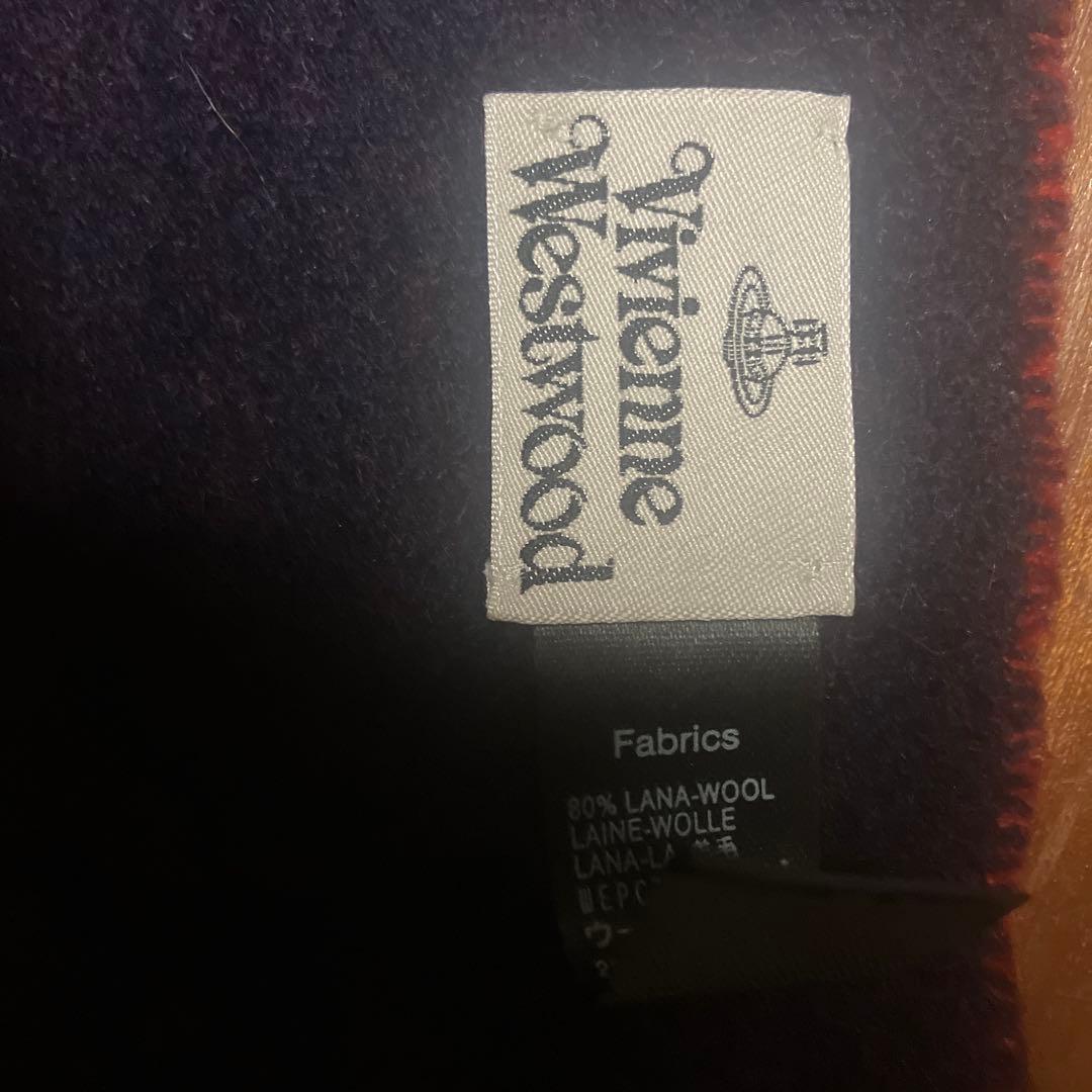 Vivienne Westwood ウールマフラー 赤紺