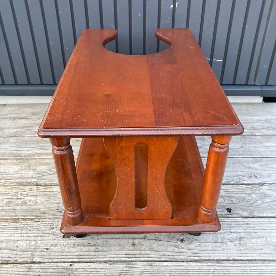 昭和レトロ 木製 お座敷ワゴン 引き出し収納 キャスター付き ポットワゴン古家具