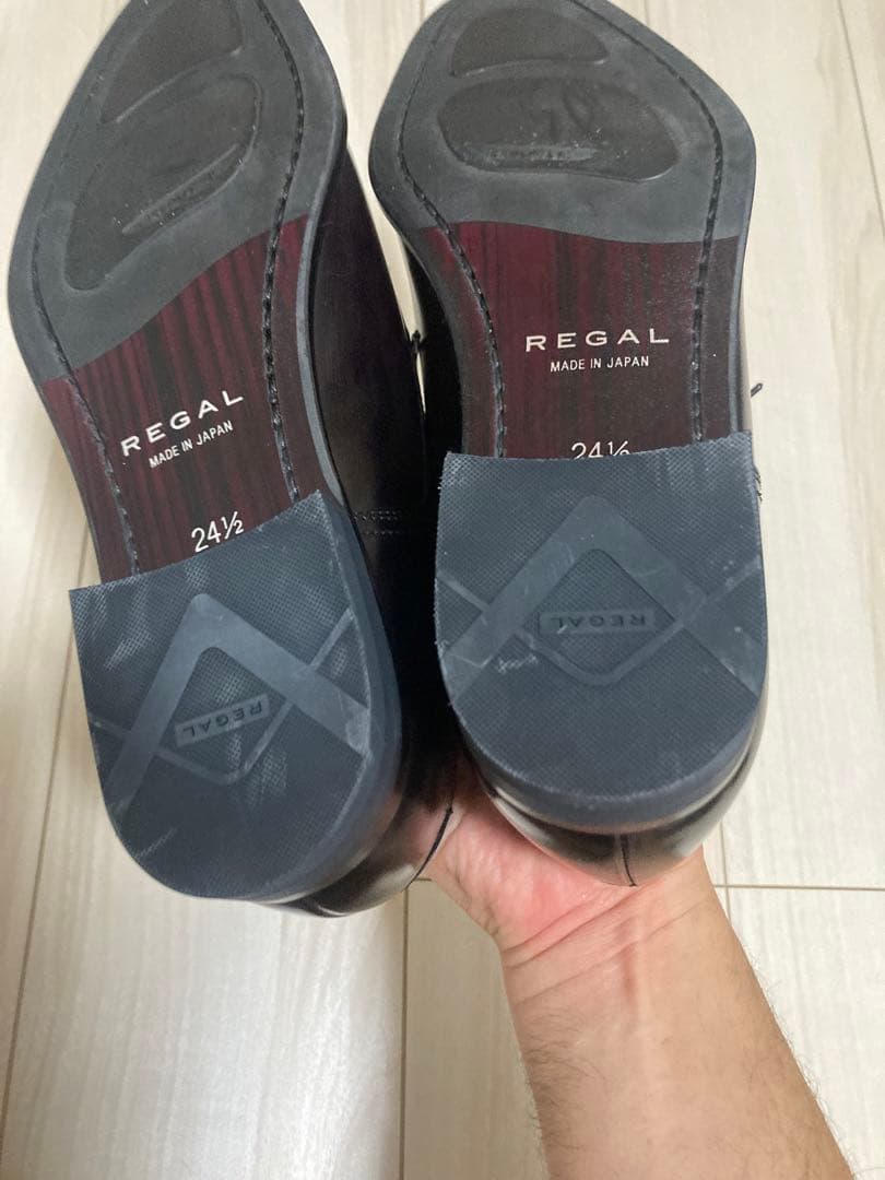 未使用 リーガル 黒 26UR スワールトゥ 革靴 ビジネスシューズ