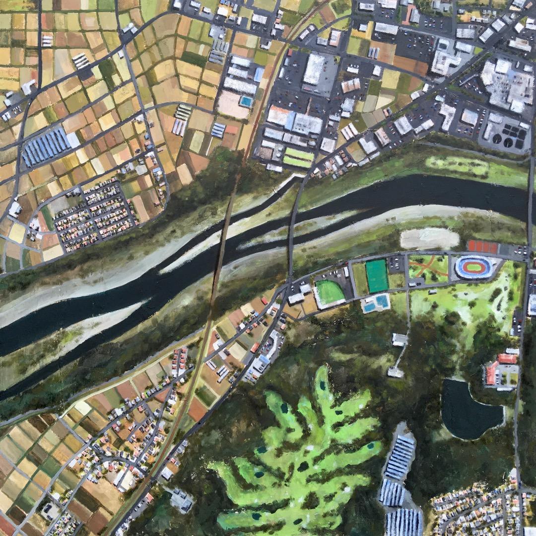 オリジナル絵画作品《Satellite Imagery No. 22》