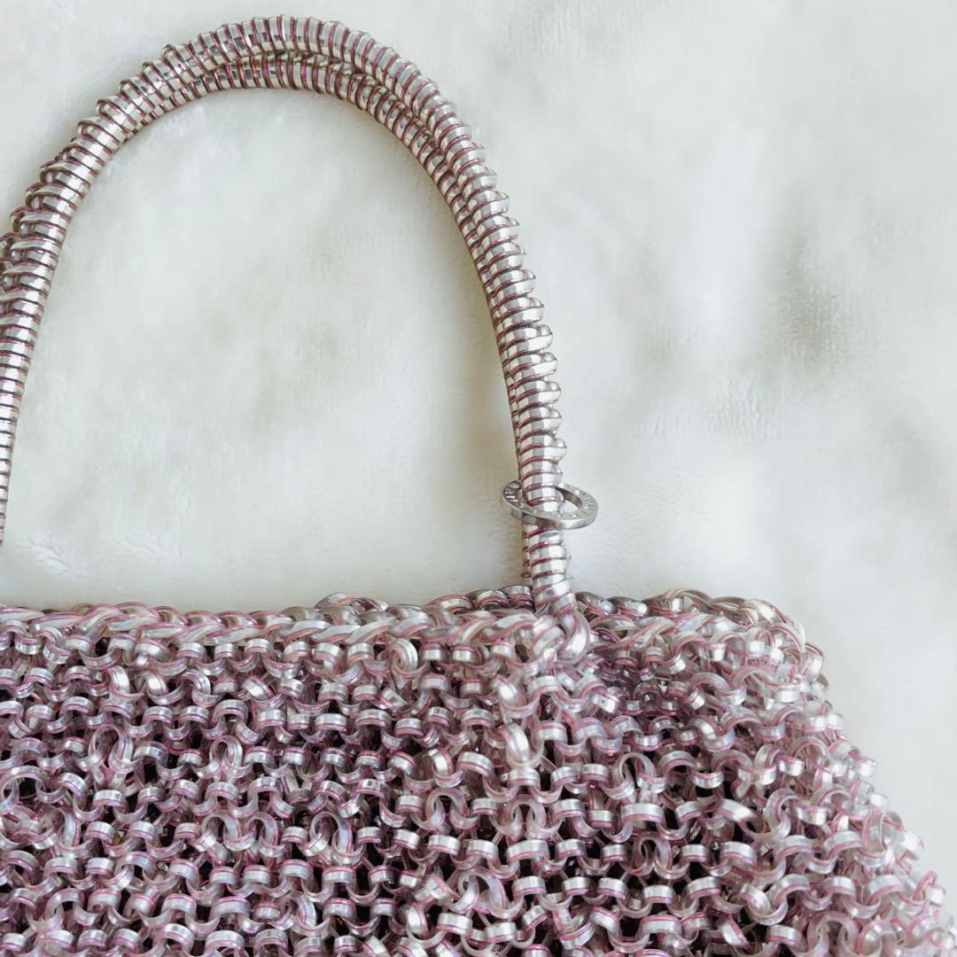 ANTEPRIMA ハンドバッグ シルバーピンク アンテプリマ