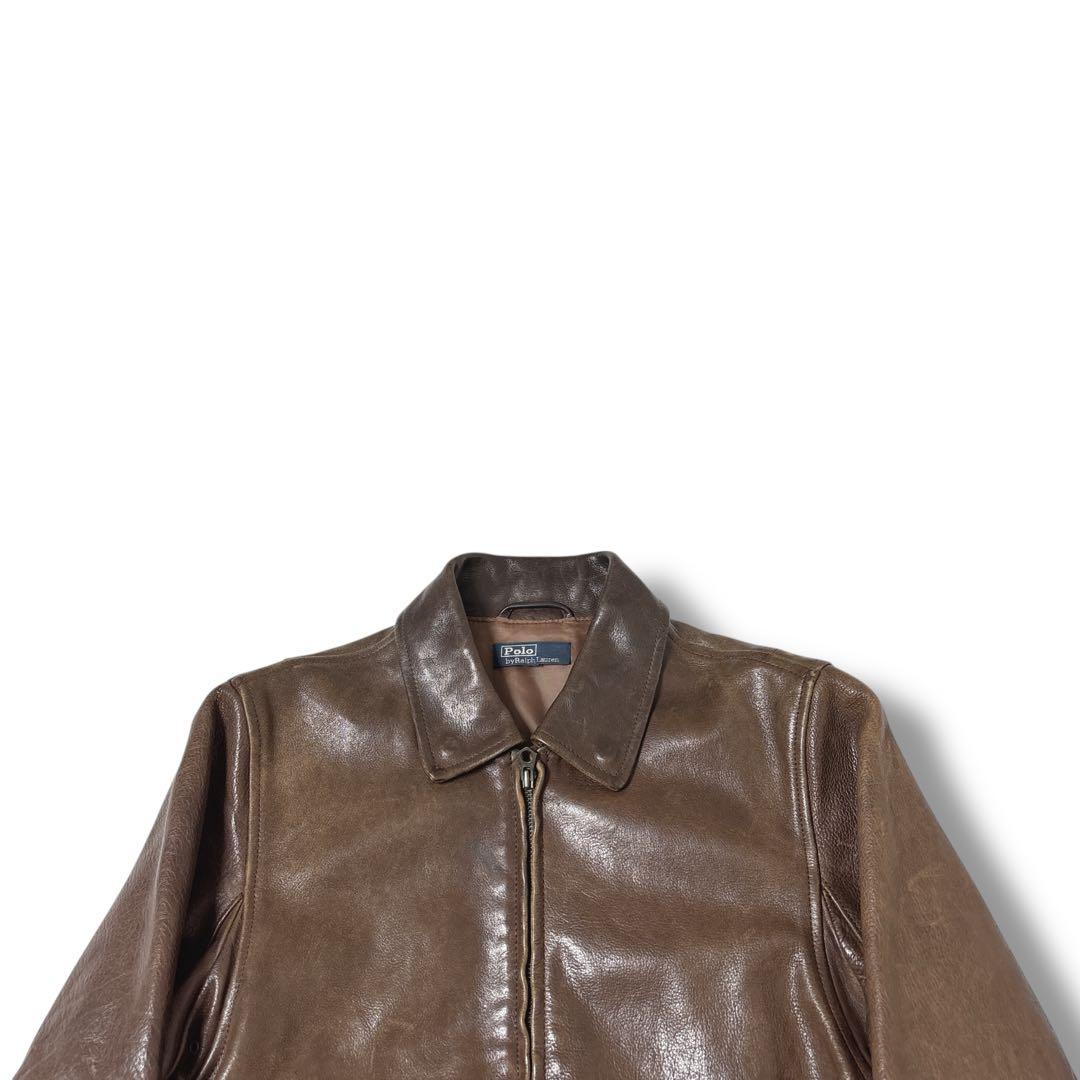 マ*ゆ様 90s ラルフローレン　a2 フライトジャケット　ブラウン　雰囲気抜群