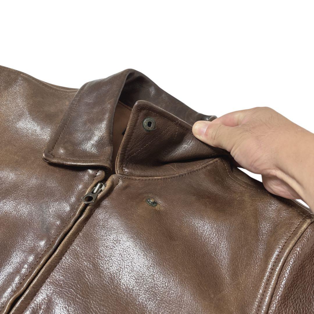 マ*ゆ様 90s ラルフローレン　a2 フライトジャケット　ブラウン　雰囲気抜群