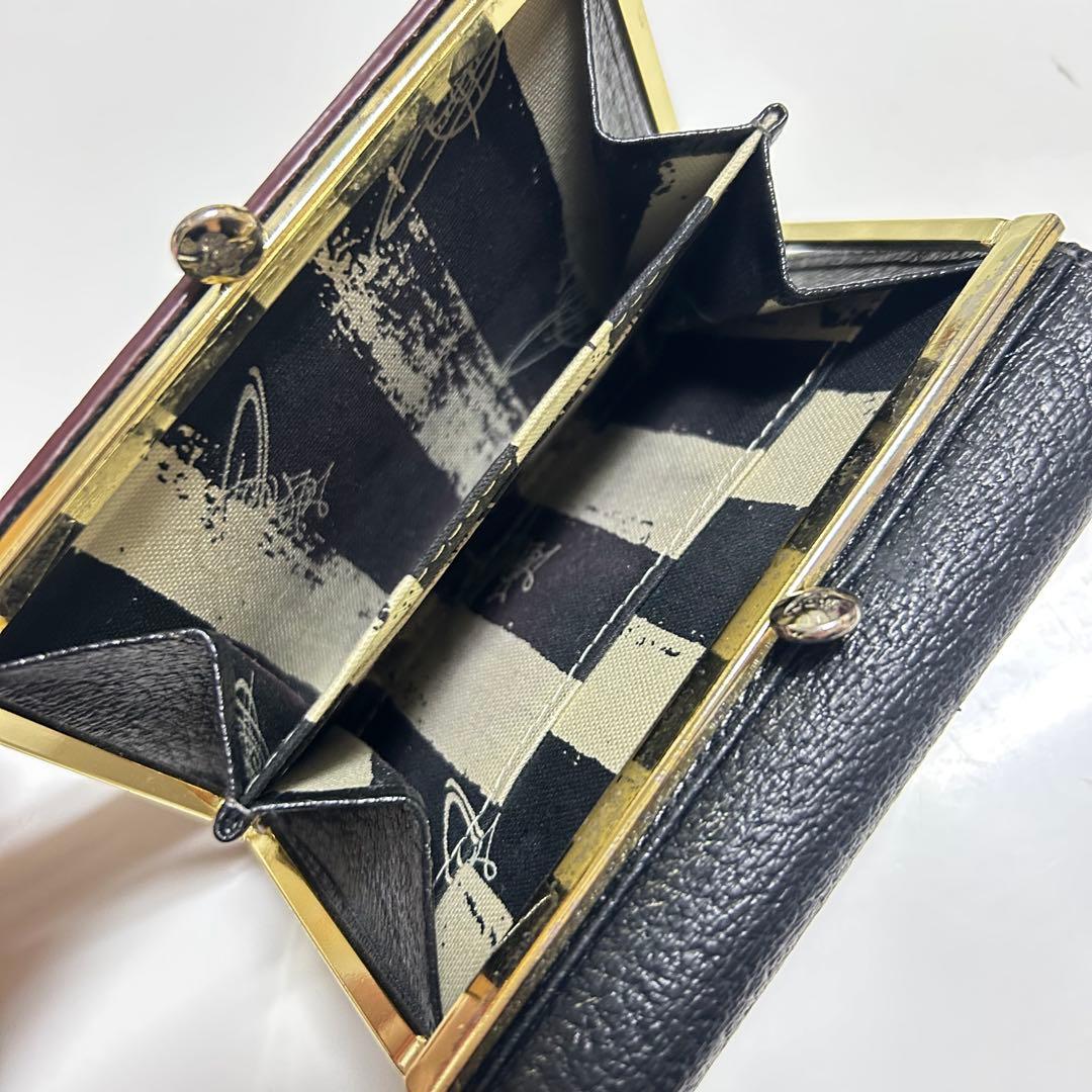 Vivienne Westwood レザー二つ折り財布 ブラック