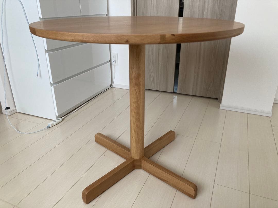 unico LENKI(レンキ)　ラウンドテーブル Φ800　ナチュラル