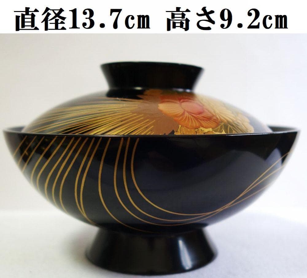 輪島塗 くす玉蒔絵 吸物椀５客