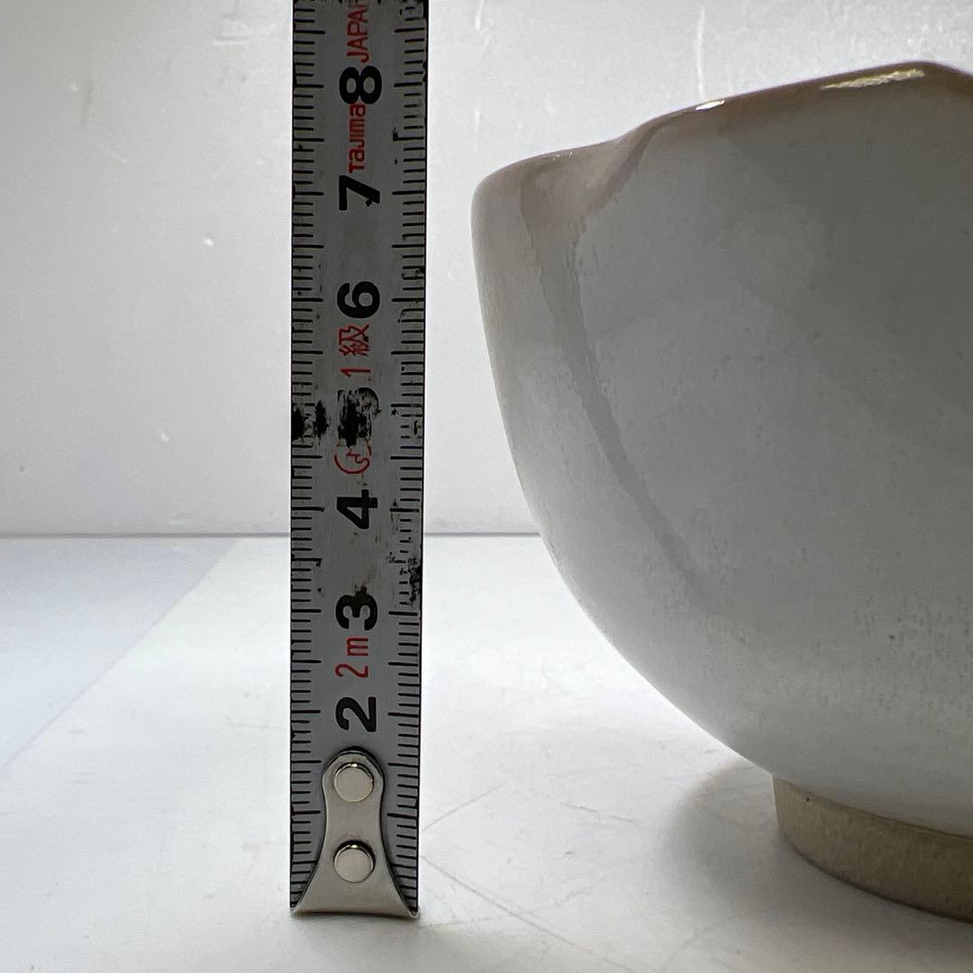 新庄貞嗣　萩焼　割山椒向付　共箱　幅約12.3㎝　タサチ　東な7-0521①