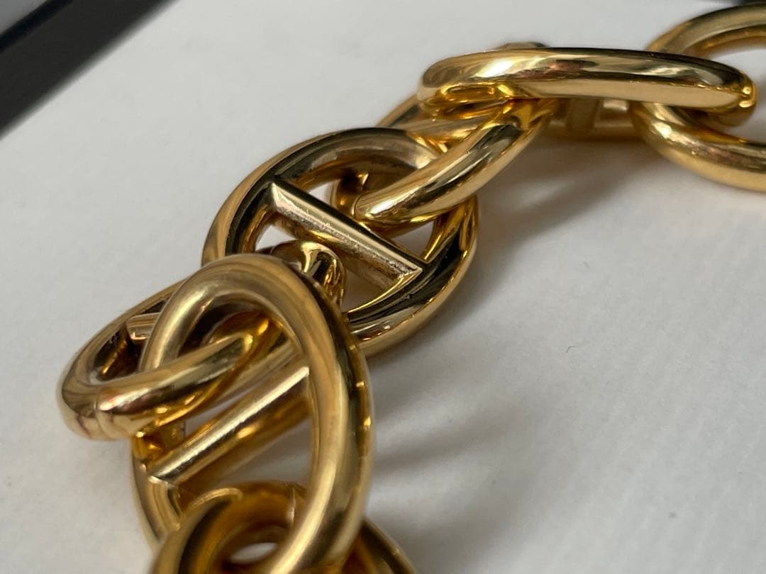 希少 GUCCI トムフォード期シェーヌダンクルブレスレット ゴールド