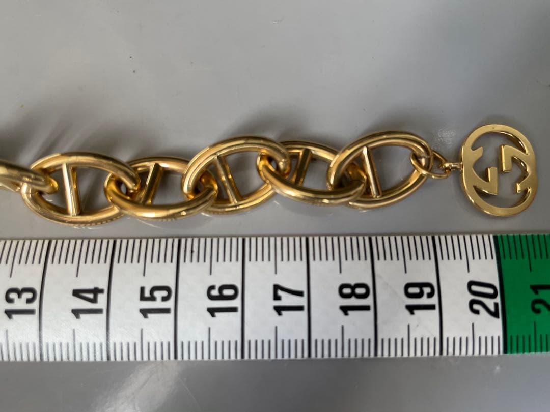 希少 GUCCI トムフォード期シェーヌダンクルブレスレット ゴールド