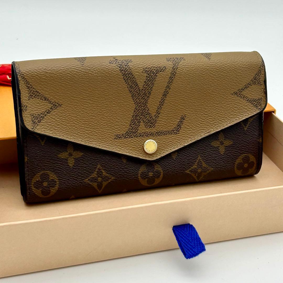 極美品　最新型　ICチップ搭載　ルイヴィトン　ジャイアント　サラ　長財布