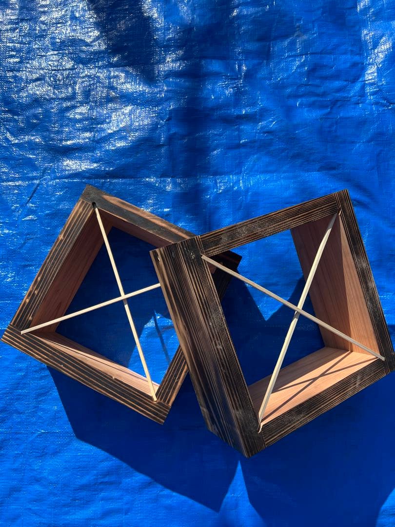 ニホンミツバチ　重箱式巣箱　営巣用巣箱4段　板厚3cm