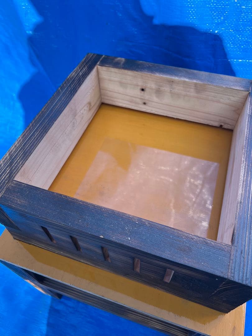 ニホンミツバチ　重箱式巣箱　営巣用巣箱4段　板厚3cm