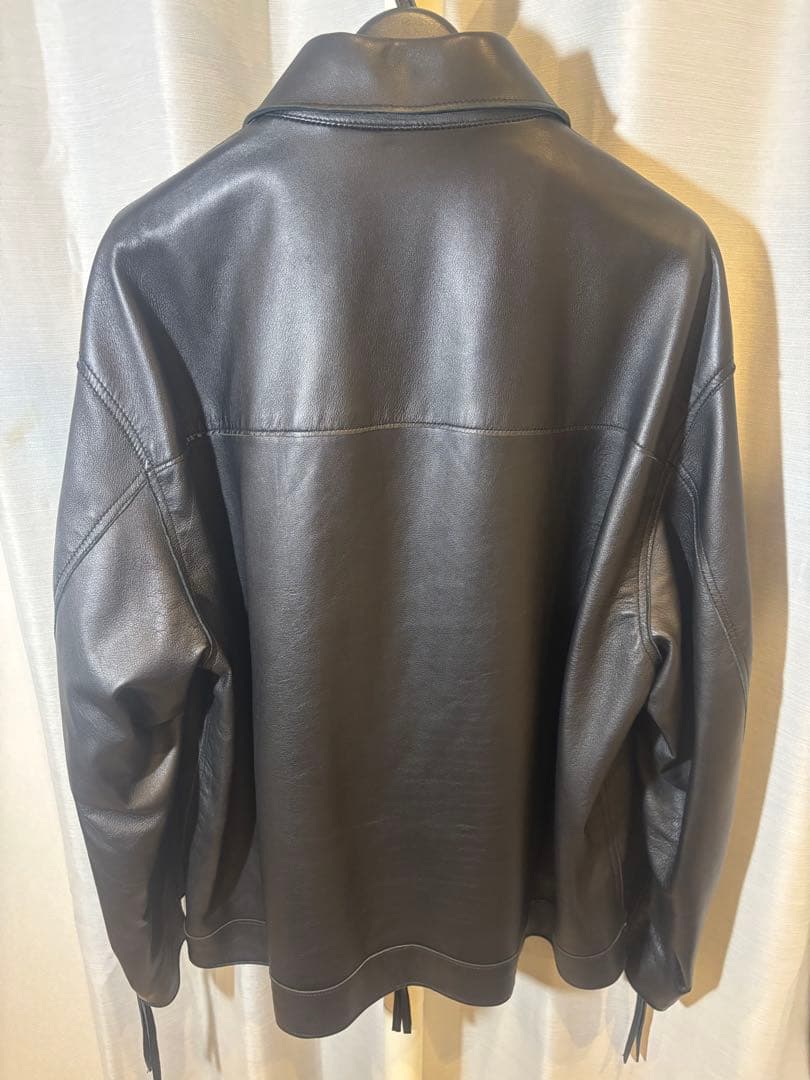 【極美品】MAISON SPECIAL ブラック レザー ジャケット 01