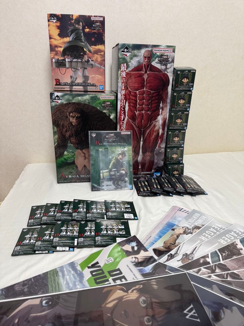 一番くじ　進撃の巨人　〜獣の巨人は俺が仕留める〜　A賞　B賞　ラストワン賞＋α