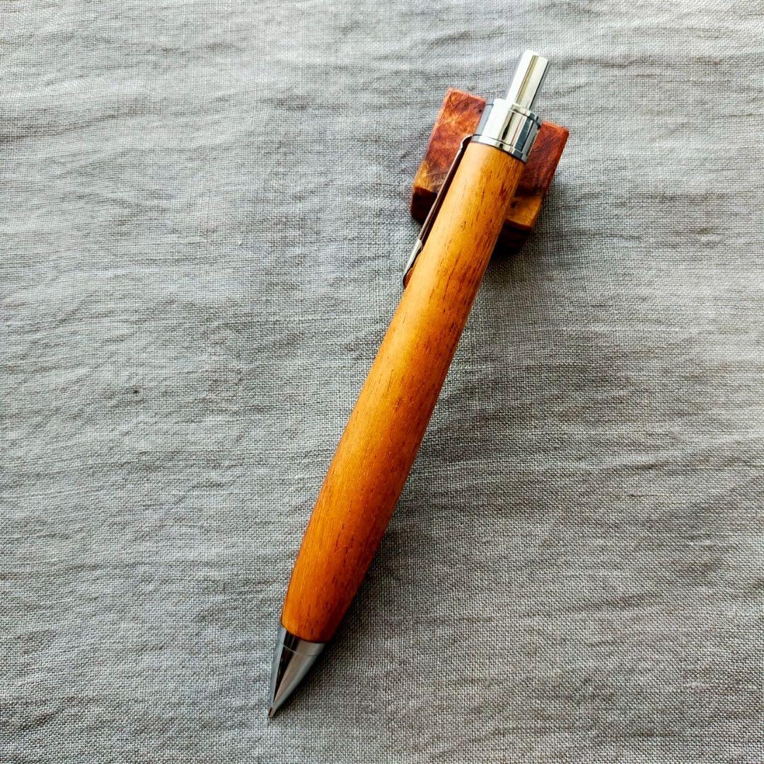 ハンドメイド　木軸シャープぺン　ハワイアンコア　0.5mm　ウッドペン　天然木