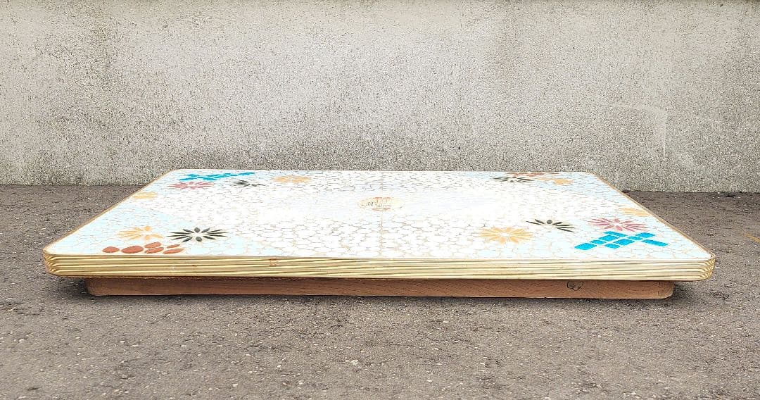 昭和レトロ ストーブ台 薪ストーブ タイル 古民家 アンティーク 花柄