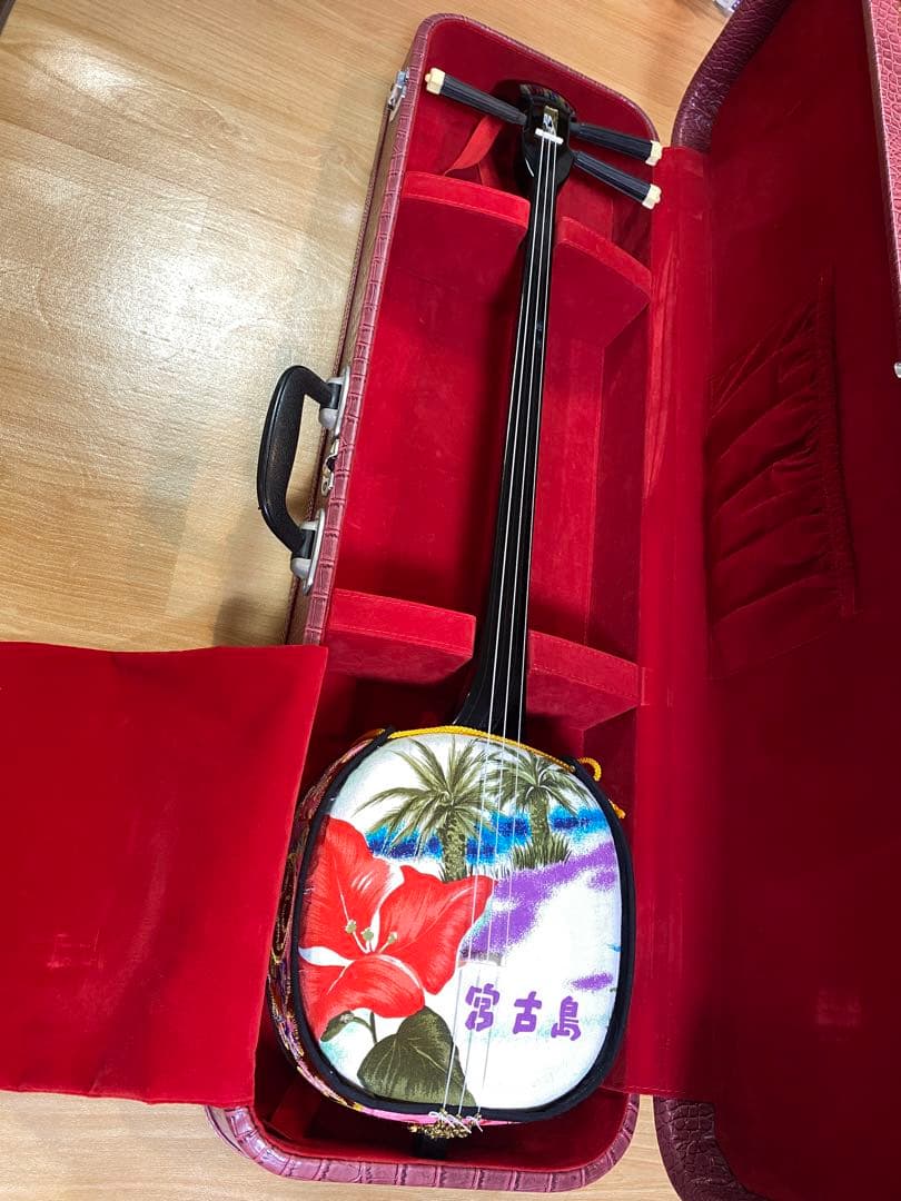 【希少 美品】 三線 沖縄 [宮古島製] ハードケース付き