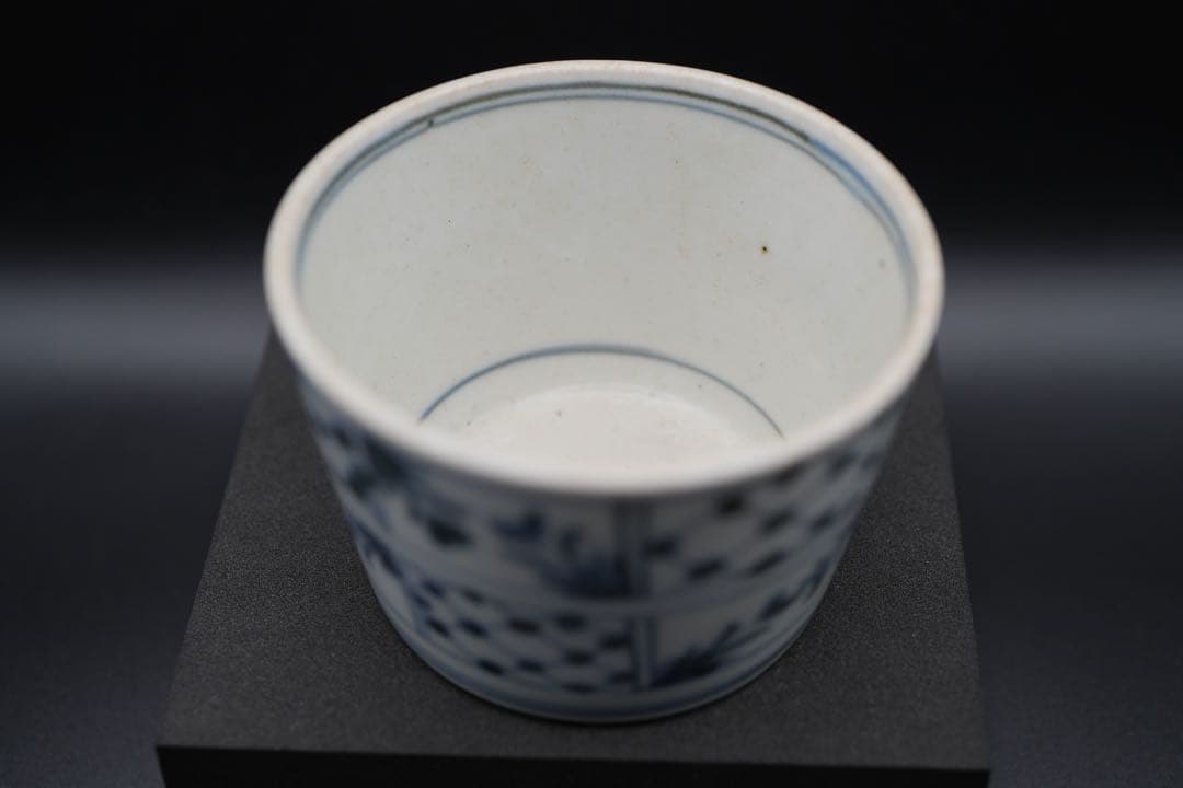 （青 6） 古伊万里 蕎麦猪口 そば猪口 染付 染付け 江戸後期