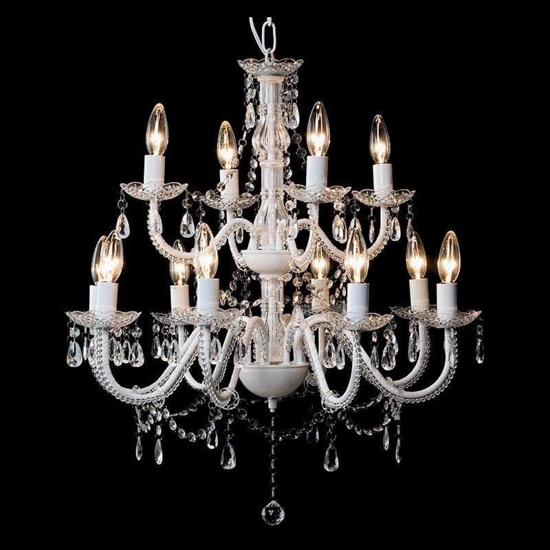 １２灯 LED対応【新品】電球付属 シャンデリア　アンティーク風