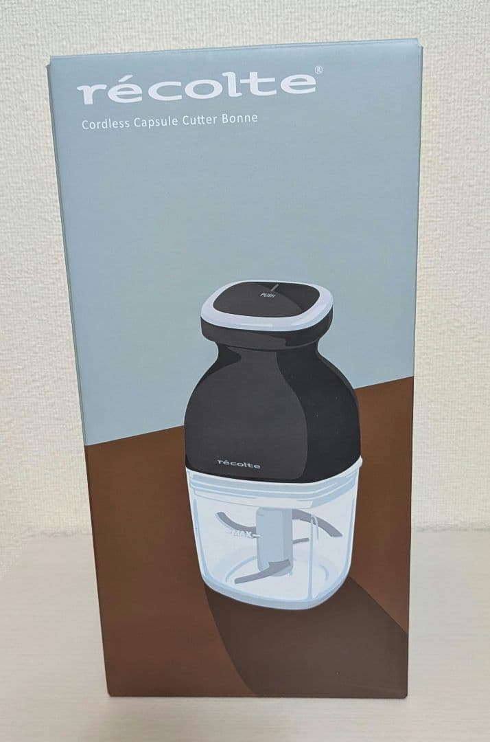 recolte コードレスカプセルカッターボンヌ　ナチュラルブラック