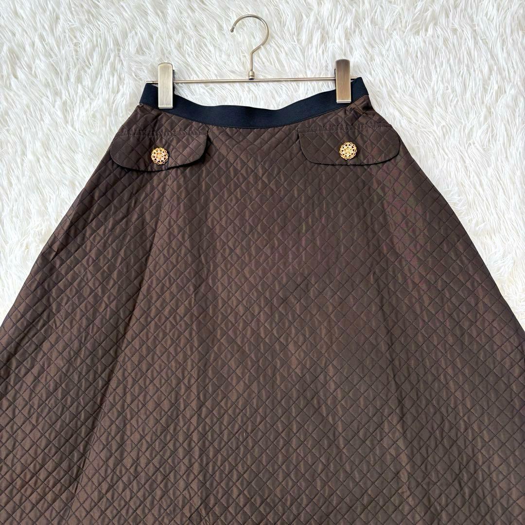 新品　エムズグレイシー　キルティングスカート フレアスカート　未使用　タグ付き