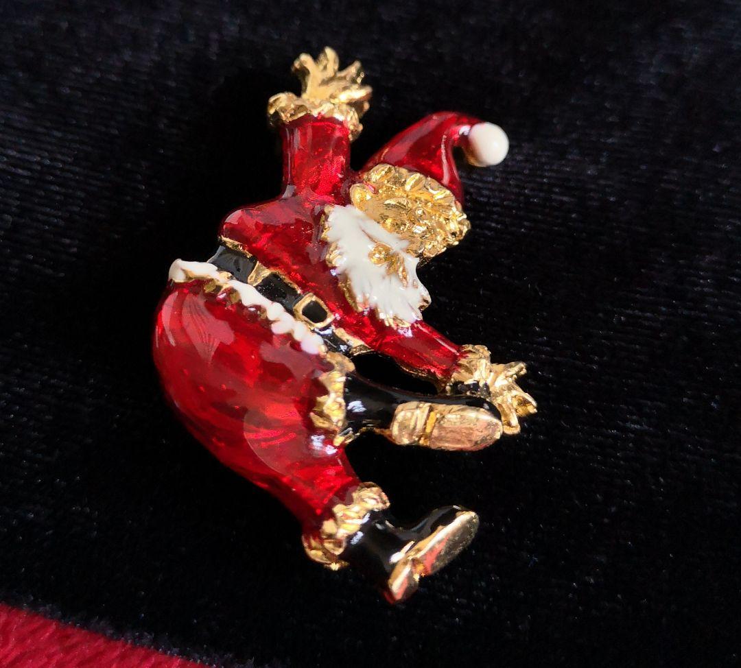 イタリア ヴィンテージ ブローチ GIOVANNI サンタクロース 398