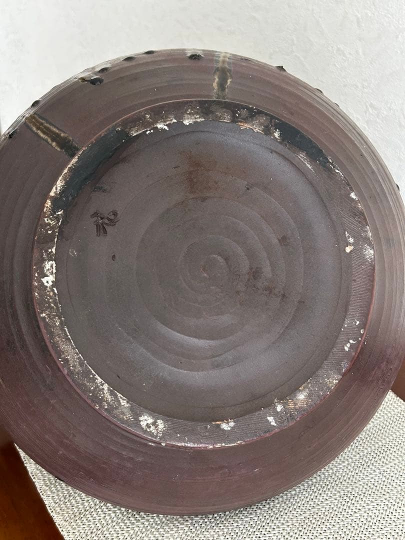 【送料無料】信楽焼　手造り　土瓶　花瓶　置物　特大